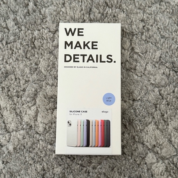 NWT Elago iPhone 13 light blue silicone phone case - Picture 3 of 9